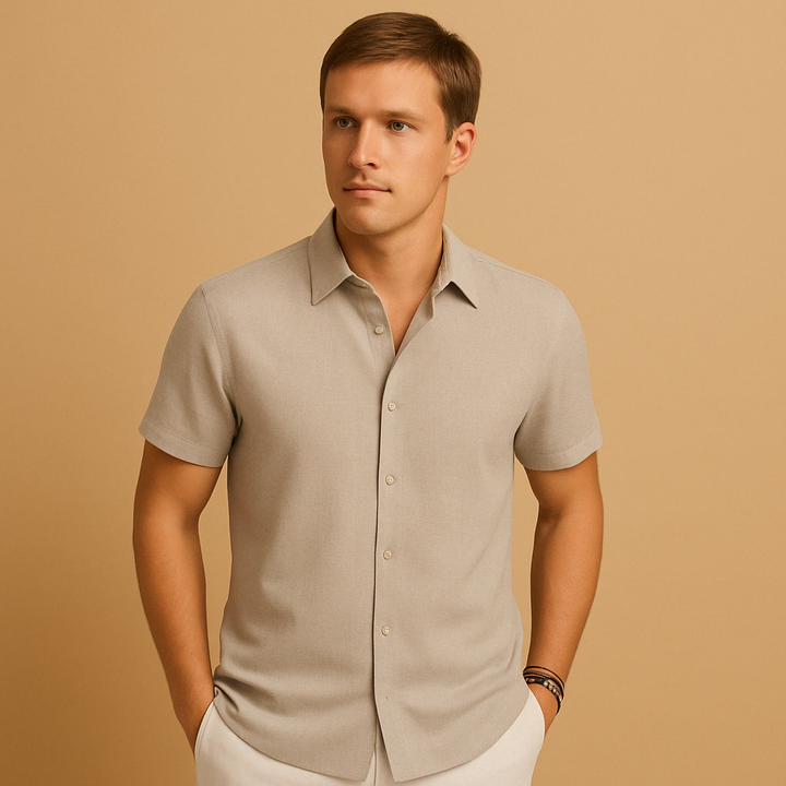 Classic men's long sleeve shirt, perfect for layering or standalone, embracing everyday men's fashion.