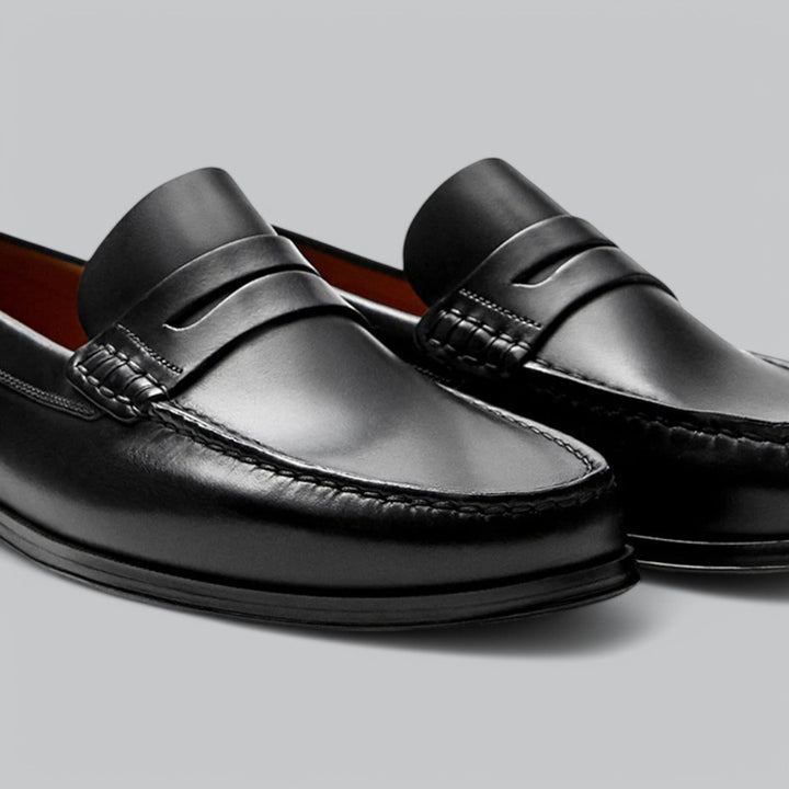 High-quality men's classic penny loafers, combining durable craftsmanship with the ultimate in comfortable style.