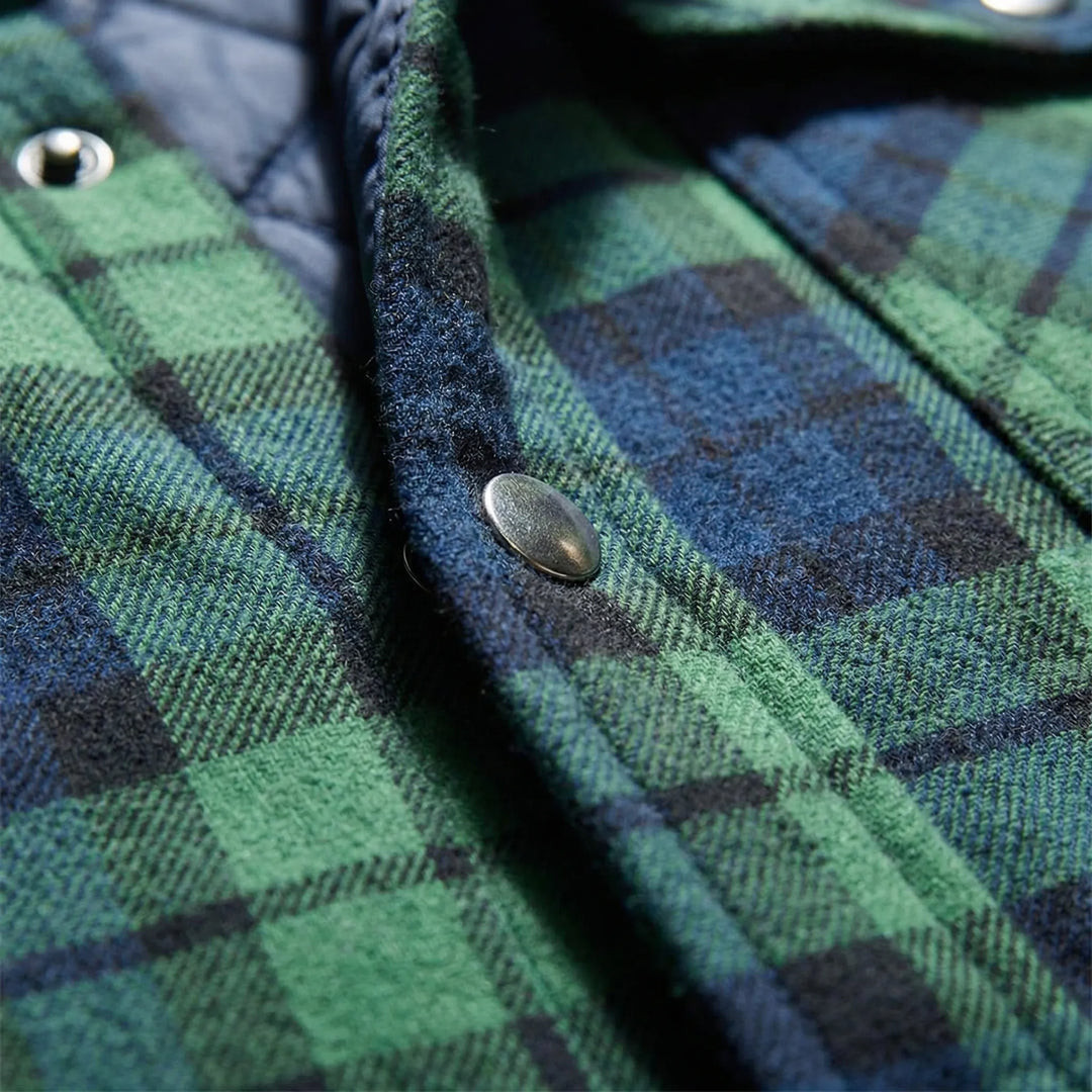 Tony men's classic lumberjack jacket in red/black plaid. Perfect fall/winter casual wear.