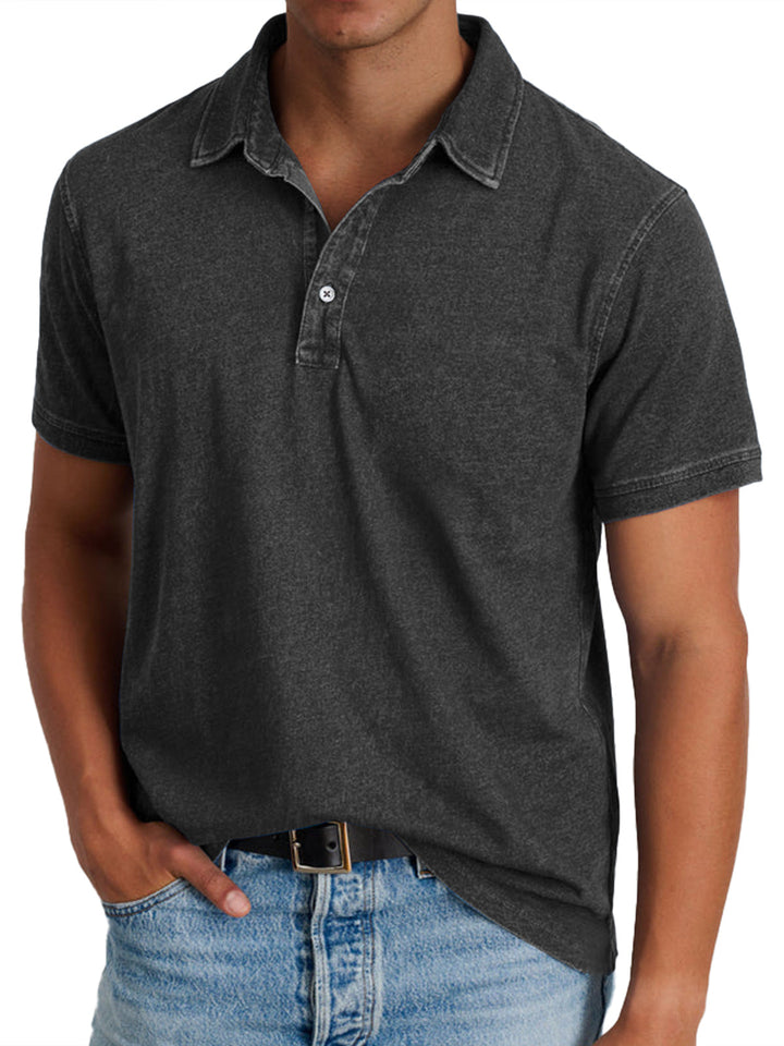 Classic men's polo shirt, relaxed fit for ultimate comfort. Stylish short sleeve top for everyday.