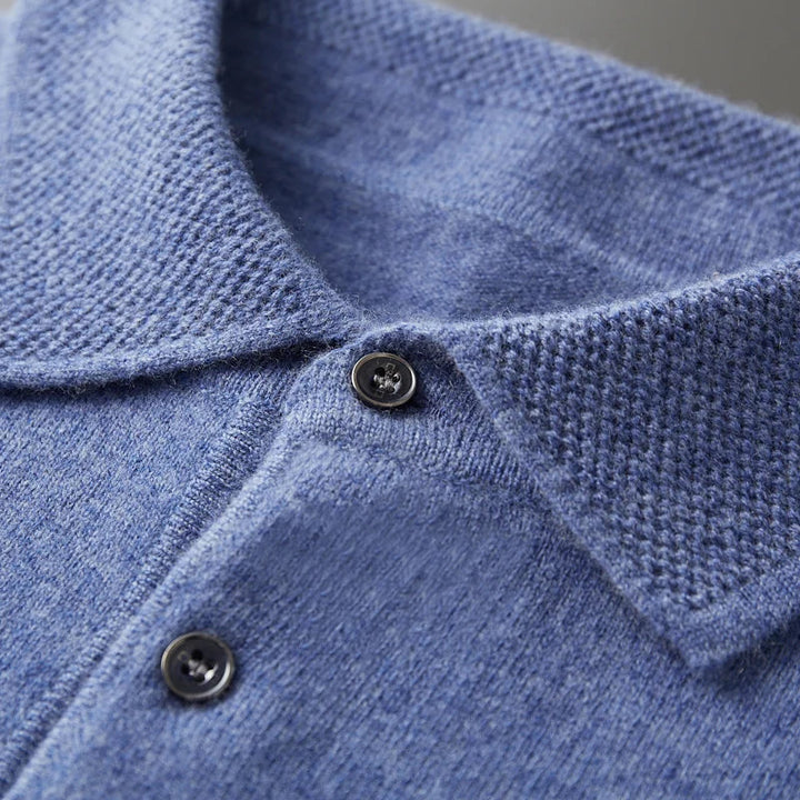 Men's performance polo shirt, classic short sleeve design for comfortable, effortless everyday style.