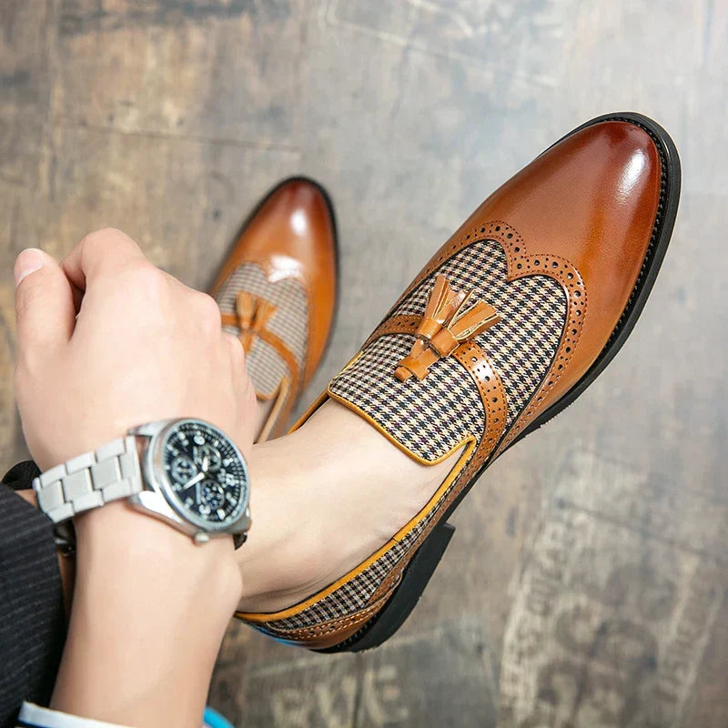 Stylish men's classic slip-on loafers, comfortable and durable. Perfect for both casual wear and dress shoe occasions.