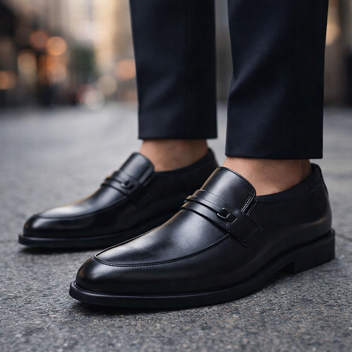 Refined men's classic slip-on loafers. Comfortable, durable everyday footwear for dress or casual men's fashion.