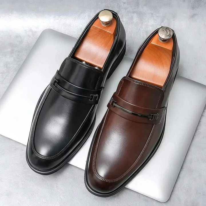 Men's classic slip-on loafers. Stylish footwear, available in brown & black for comfortable casual & formal wear.