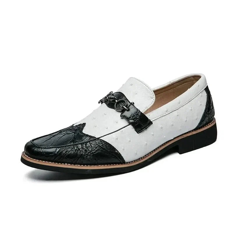Sophisticated men's classic slip-on dress shoes, offering comfort & a refined look for formal or casual.