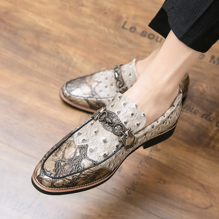 Side view of comfortable men's slip-on loafers, blending classic style with everyday ease.