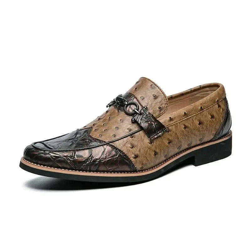 Comfortable men's classic slip-on loafers, the perfect elegant footwear for any occasion.