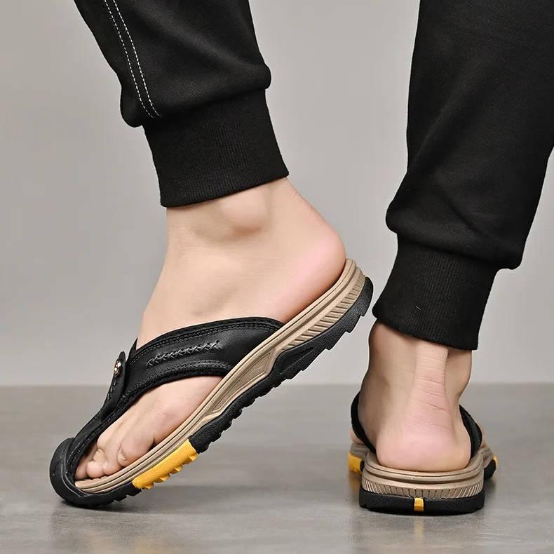 Rugged men's closed toe water resistant sport sandals with non-slip sole for summer activities.