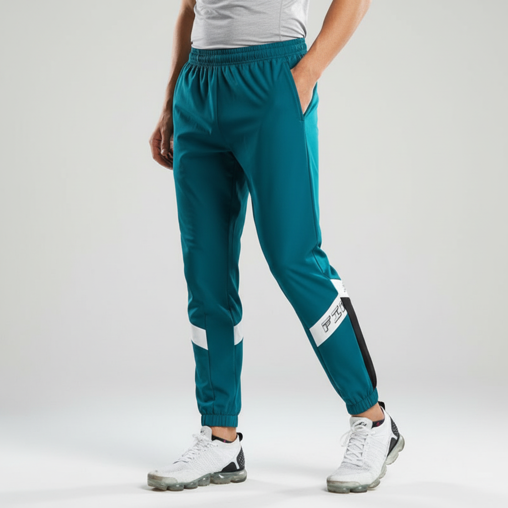 Men's color block athletic tracksuit set (Clyde design). Performance activewear for gym, training & comfort.