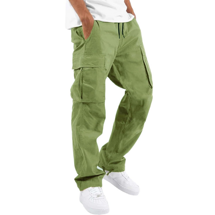 Men's comfortable cargo joggers for active lifestyle. Loose fit, versatile casual trousers & everyday wear.