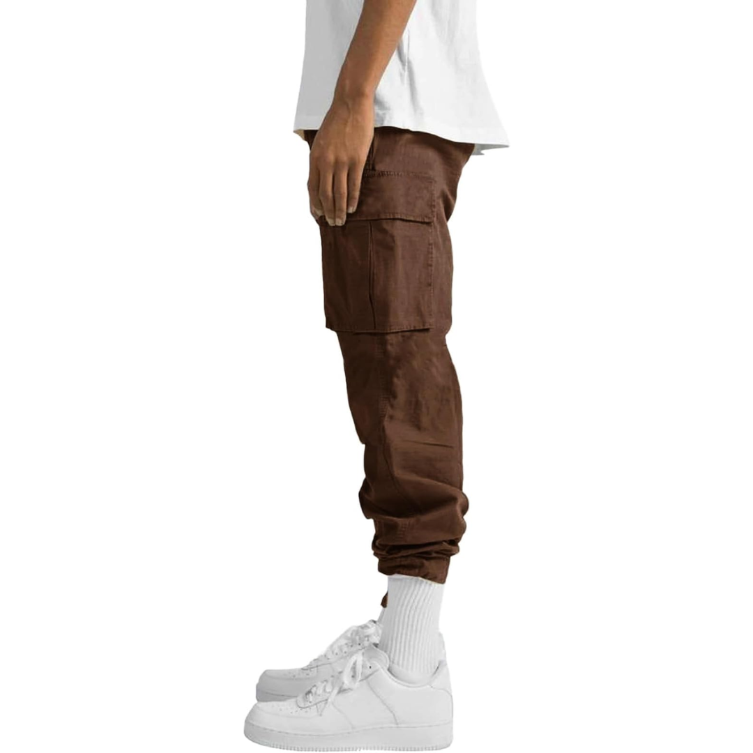 Men's outdoor wear cargo joggers. Comfortable activewear for hiking, versatile for a casual or active lifestyle.