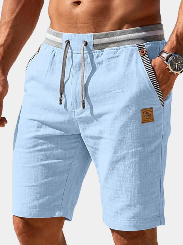 Men's comfortable drawstring summer shorts for a relaxed fit, perfect for warm weather casual wear.
