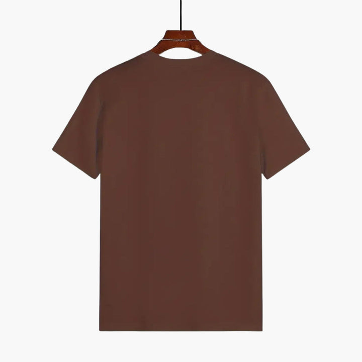 Men's versatile straight fit t-shirt, short sleeves, crew neck, a timeless and comfortable wardrobe piece.