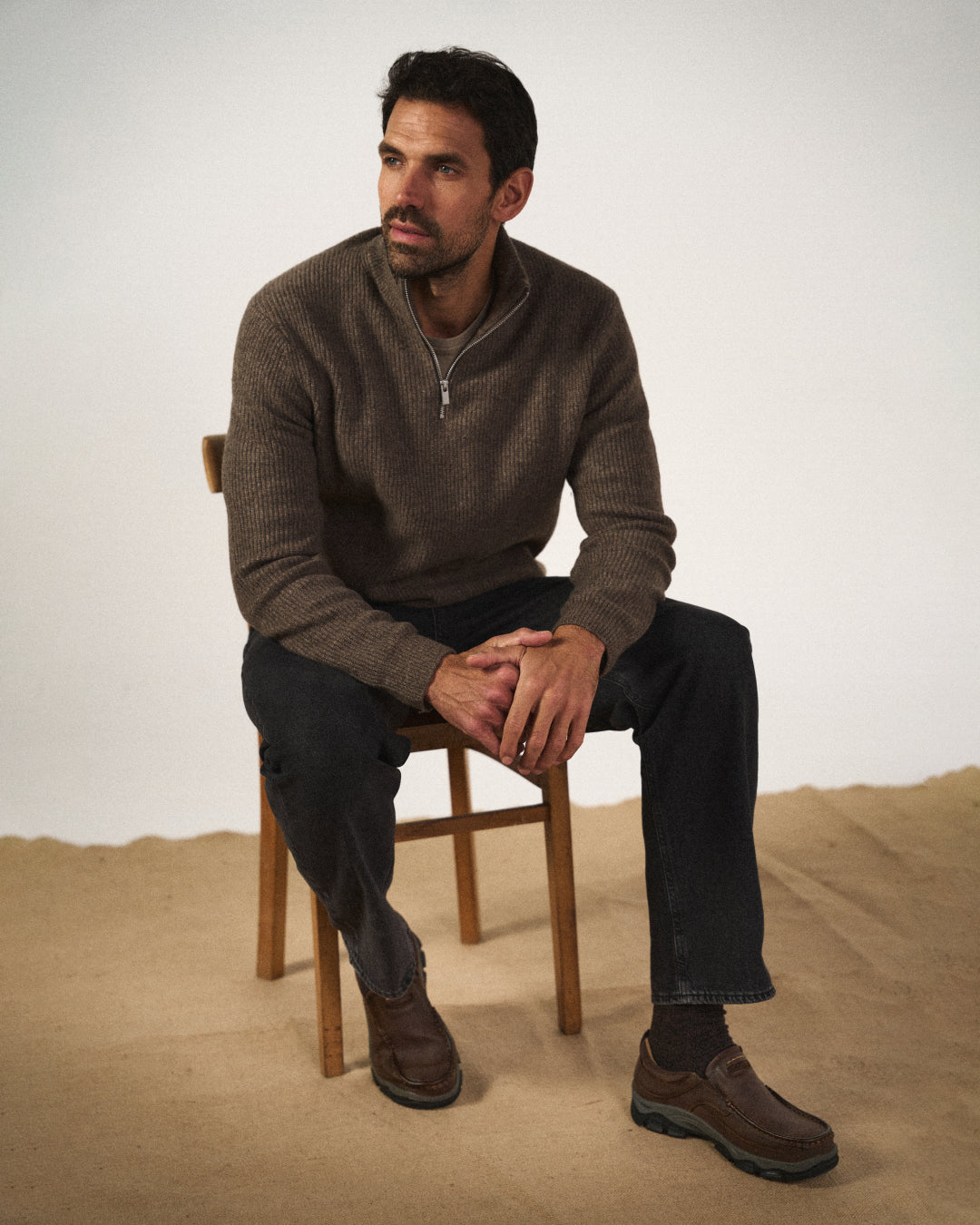 Black Dakota slip-on loafers for men, designed for durability & comfortable walking.