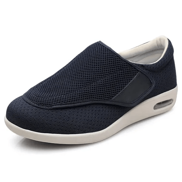 Wide fit men's shoes for diabetics, featuring memory foam for all-day comfort & support.