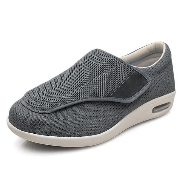 Men's comfortable walking shoes for diabetics, wide fit design with memory foam for pain relief.