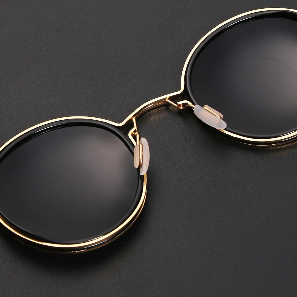 Modern double bridge polarized men's sunglasses with anti-glare lenses for outdoor accessories.