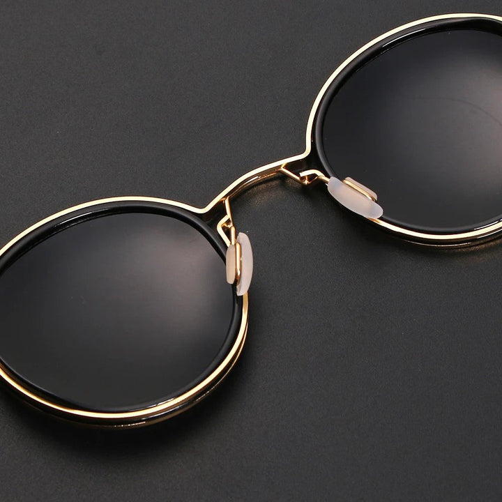 Modern double bridge polarized men's sunglasses with anti-glare lenses for outdoor accessories.