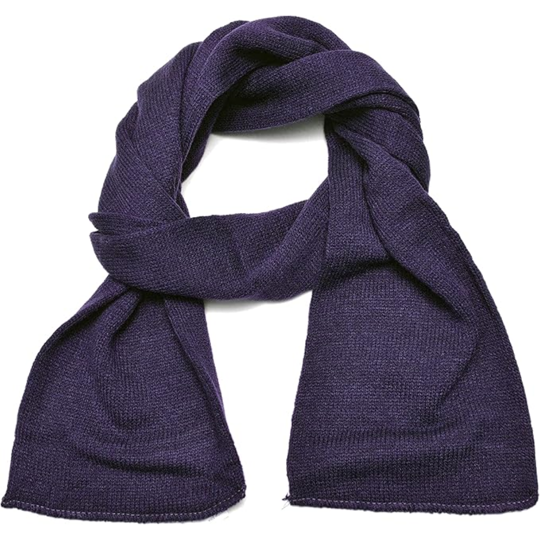 Soft men's acrylic winter scarf, double layer design for maximum warmth.