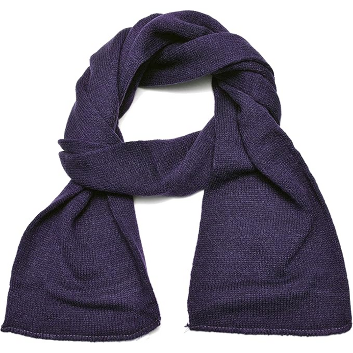 Soft men's acrylic winter scarf, double layer design for maximum warmth.
