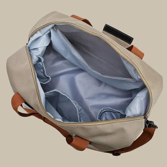 Men's multi-functional duffel bag with shoe compartment, excellent for gym, sport, carry-on travel, and weekend.