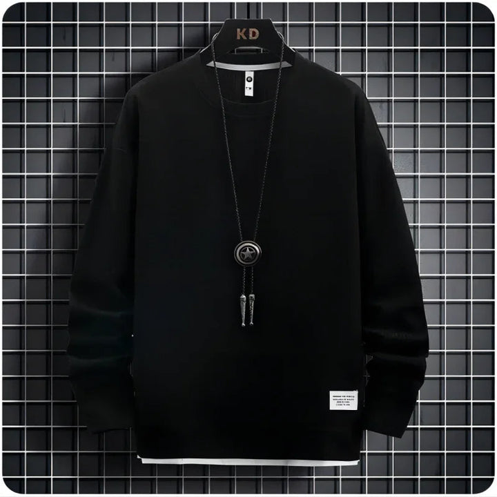 Modern men's knit tracksuit for ultimate comfort. Stylish two-piece set for a relaxed, casual look.