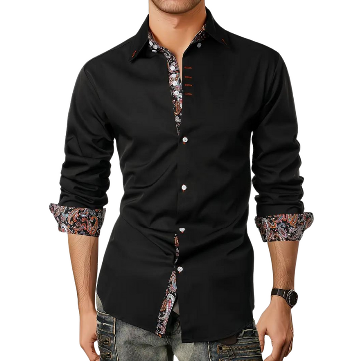Men's elegant business casual shirt, suitable for parties & formal events.