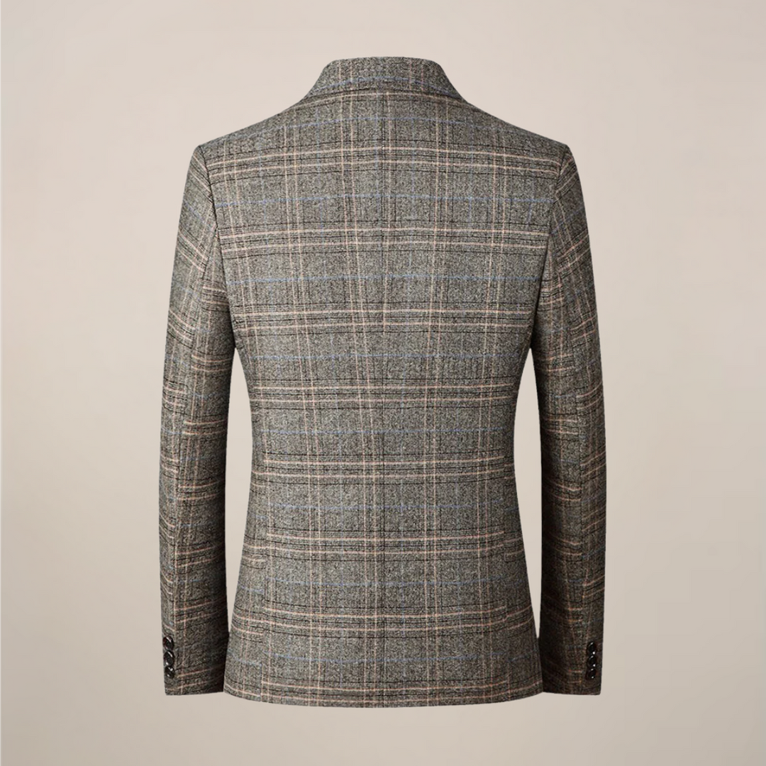 Stylish men's slim fit embroidered blazer jacket. Ideal for smart casual events or a party look.