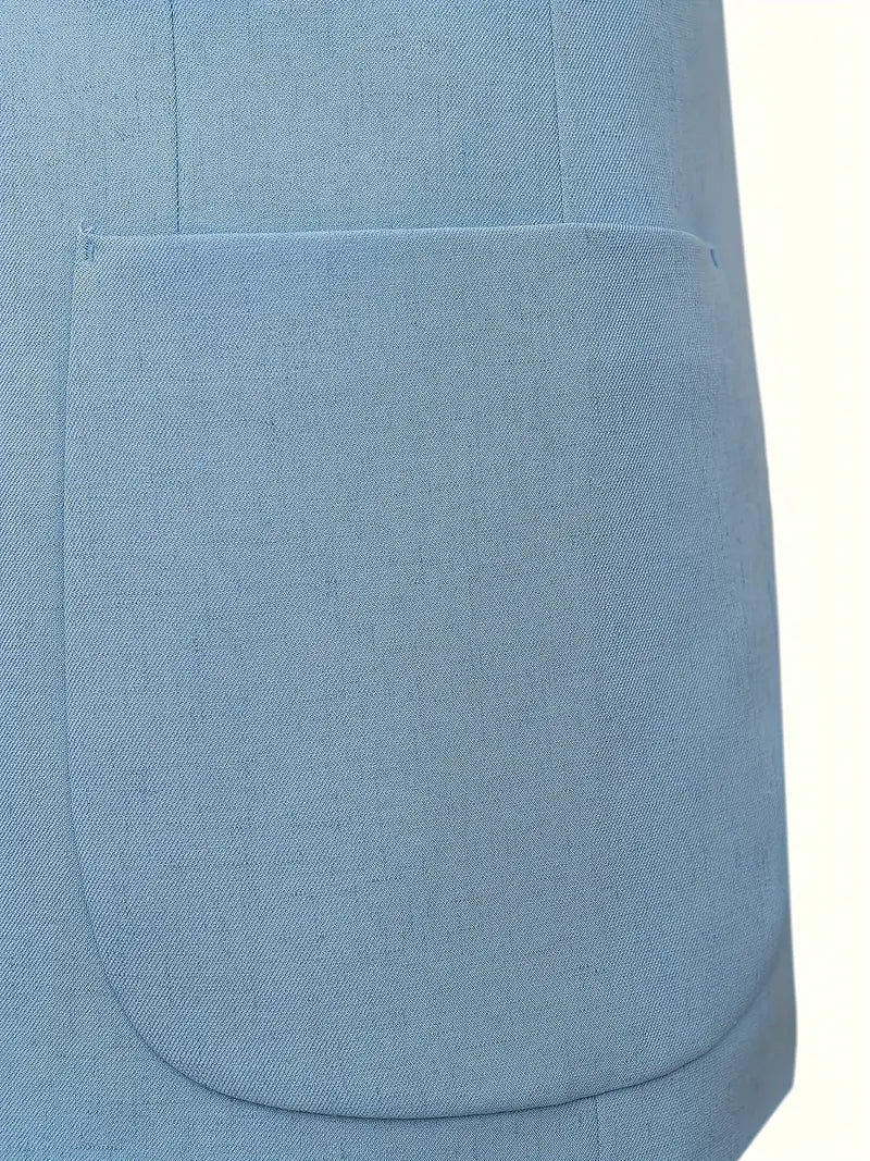 Professional men's business suit, flat collar, single-breasted. Ideal office attire or formal work event wear.