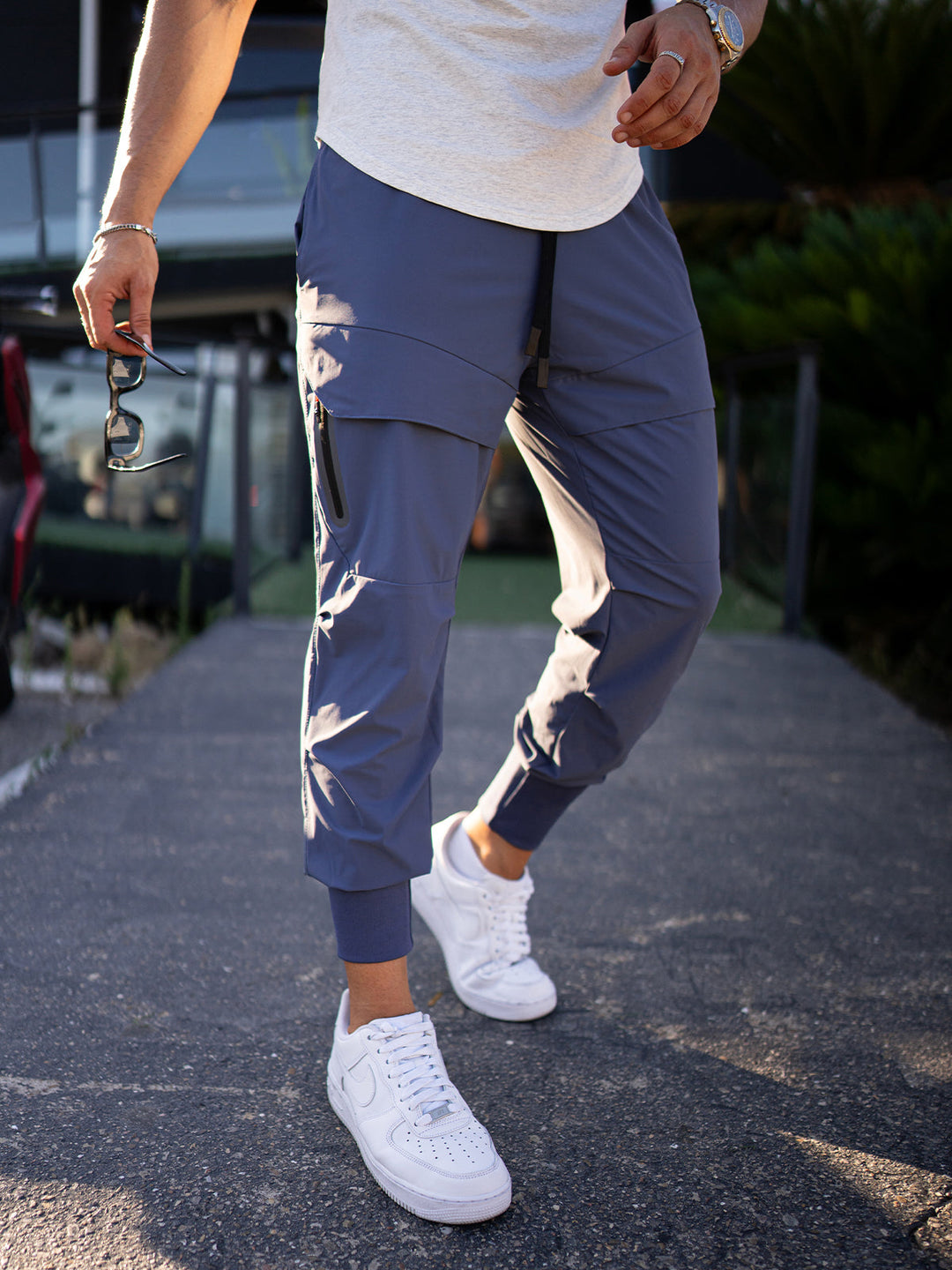 Men's comfort-fit cargo joggers, an essential for any active wardrobe or casual daily use.