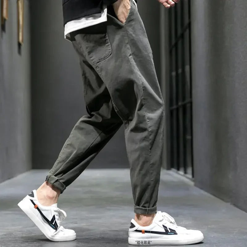 Men's relaxed fit tapered joggers, perfect for gym, lounging, or casual outings.