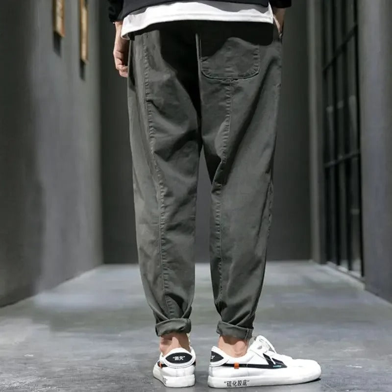 Stylish men's tapered joggers, comfortable and relaxed for everyday casual fashion.
