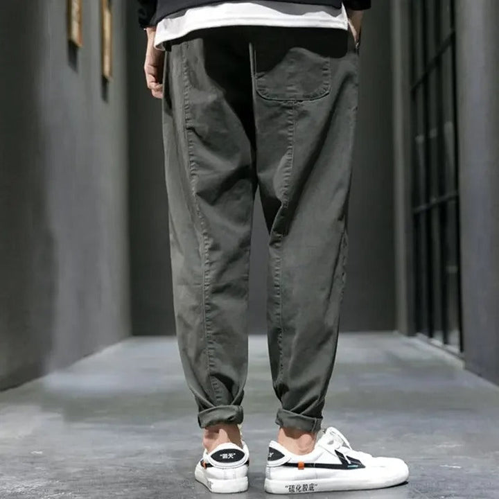 Stylish men's tapered joggers, comfortable and relaxed for everyday casual fashion.