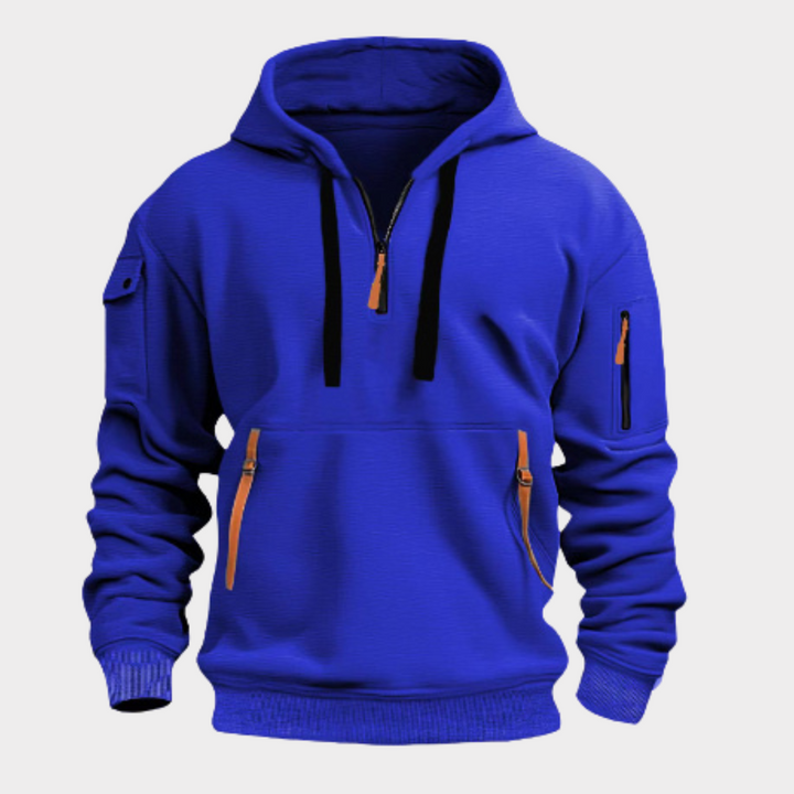 Versatile men's half-zip urban style pullover for everyday comfort.