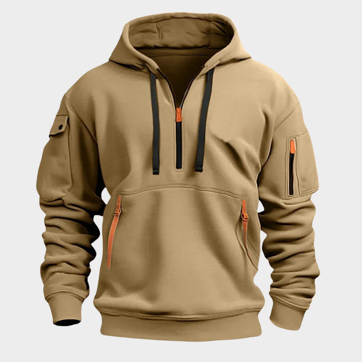 Men's half-zip pullover for versatile comfort and athletic wear.