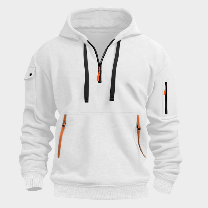 Diego men's half-zip pullover, urban style with athletic appeal.