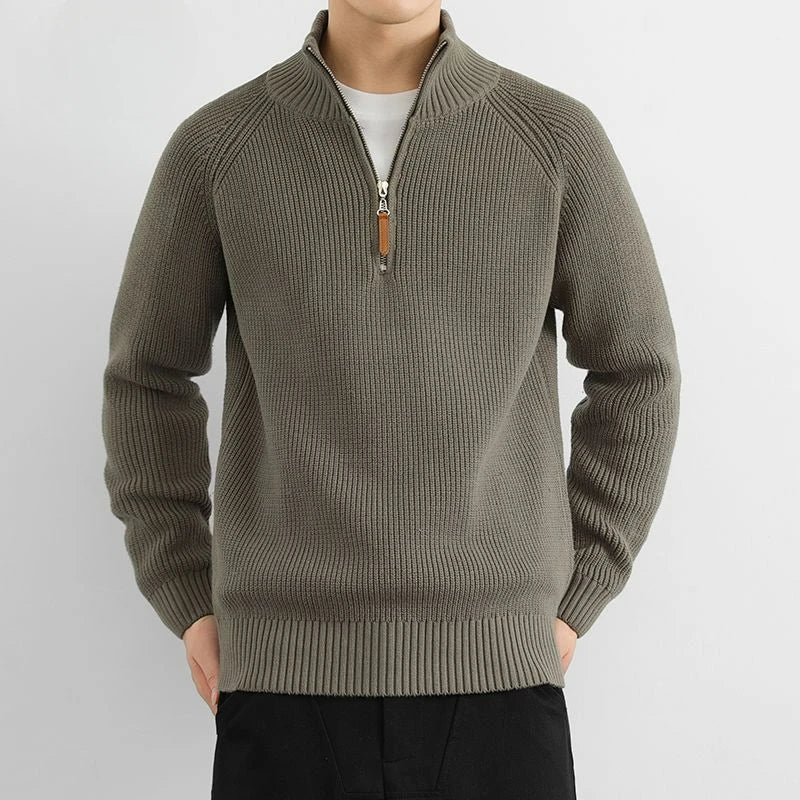 Men's Heritage half-zip sweater, stylish & comfortable, perfect for casual wear & winter fashion.