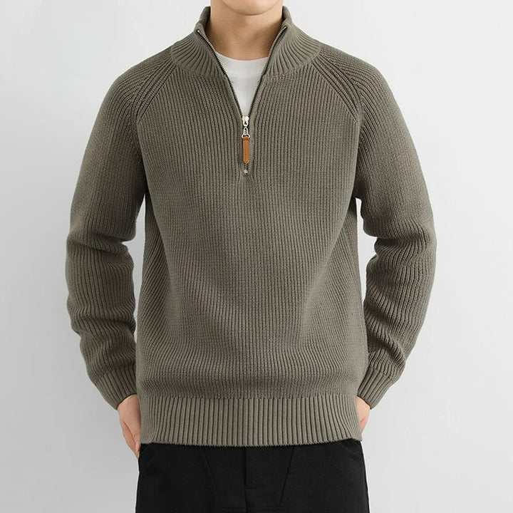 Men's Heritage half-zip sweater, stylish & comfortable, perfect for casual wear & winter fashion.