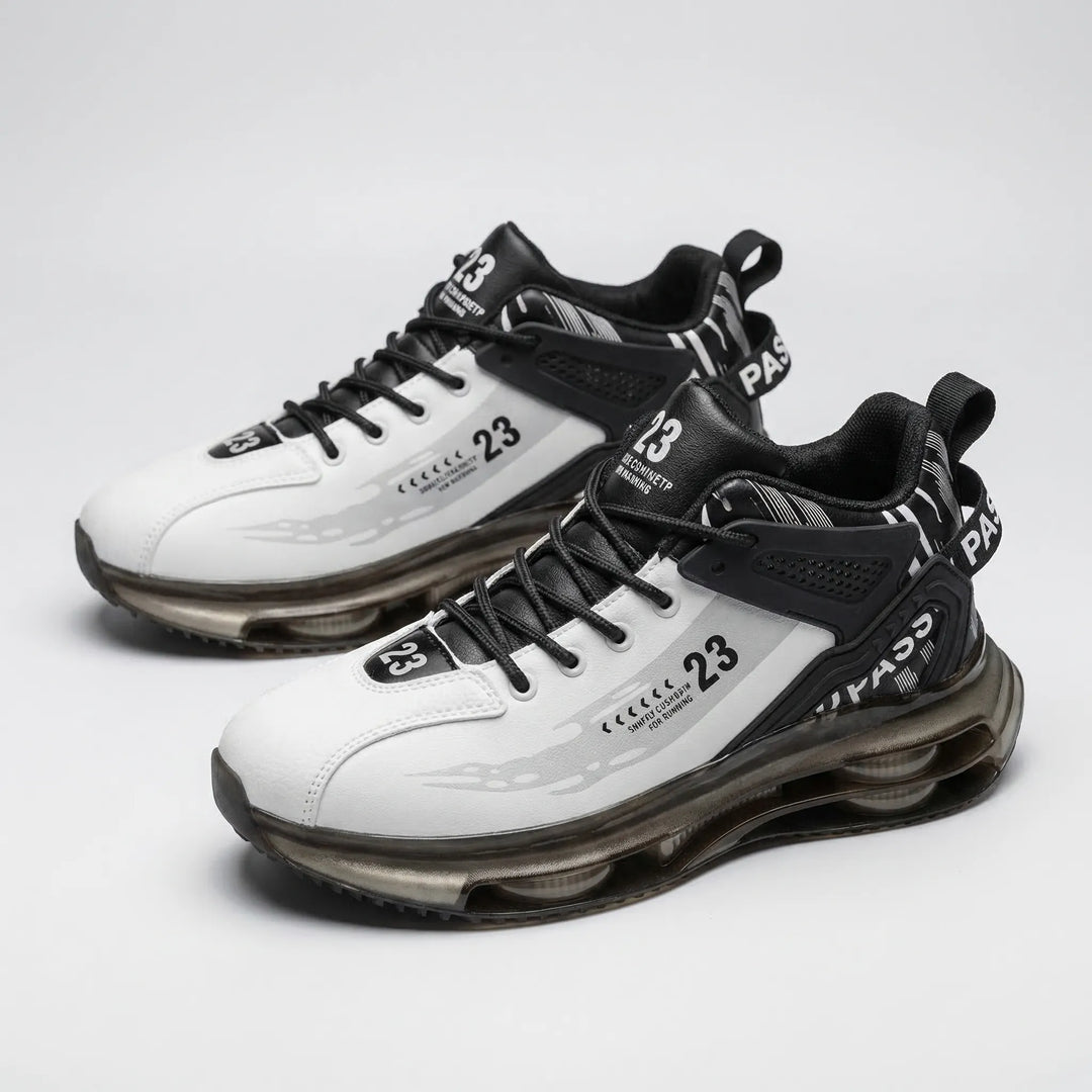 Comfortable men's high-top lace-up sneakers, Carlos, with orthopedic & posture support for all-day comfort.