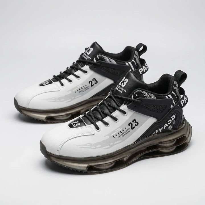 Comfortable men's high-top lace-up sneakers, Carlos, with orthopedic & posture support for all-day comfort.
