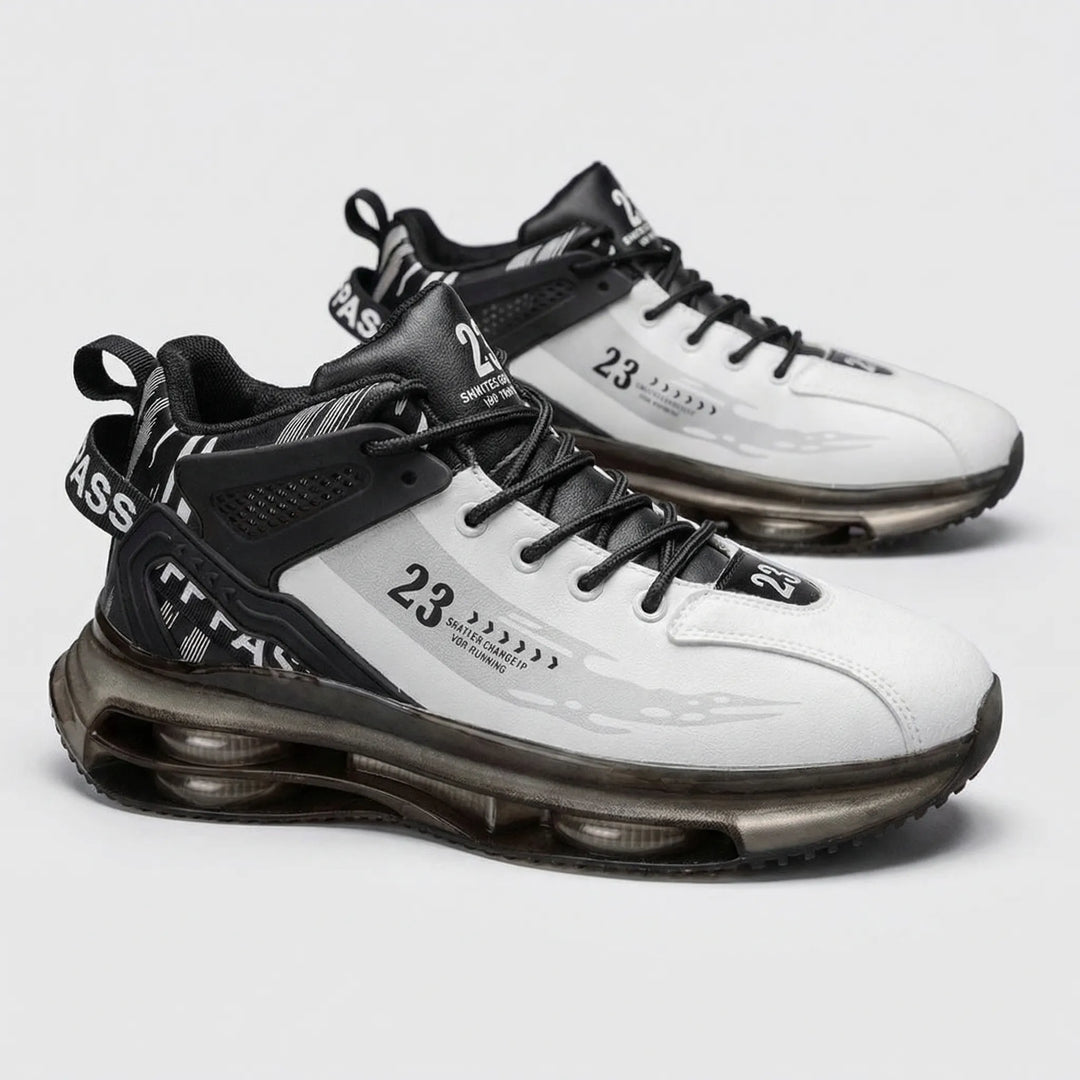 Men's high-top lace-up walking shoes, Carlos, orthopedic support & all-day comfort for casual wear.