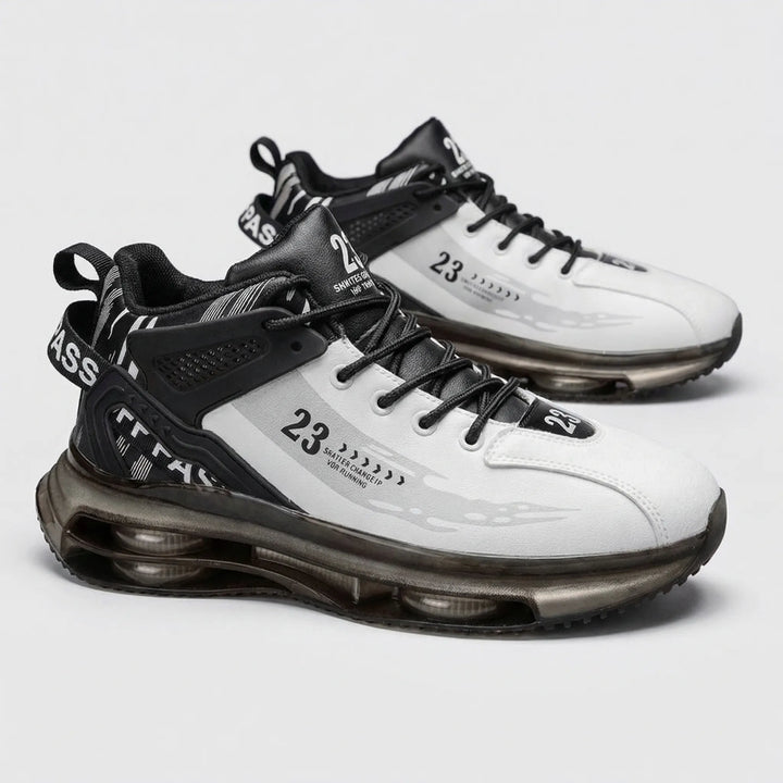 Men's high-top lace-up walking shoes, Carlos, orthopedic support & all-day comfort for casual wear.