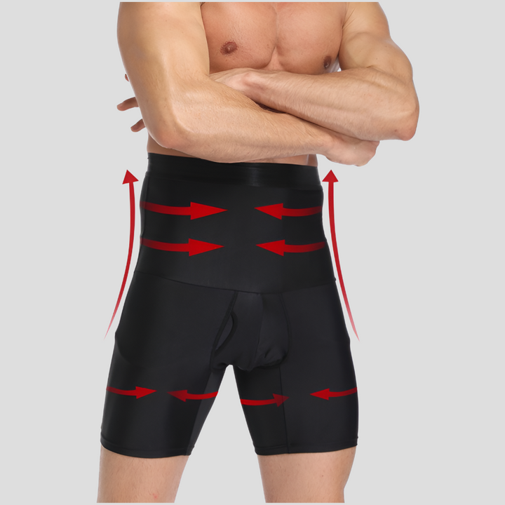 Men's athletic compression shorts for muscle support & tummy control. Ideal for fitness, training & sports.