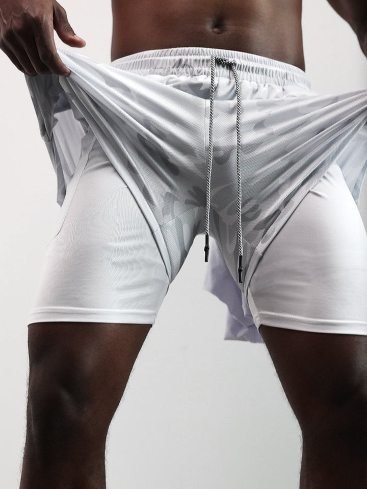 Men's Kinetic Performance Active Shorts with pockets. Practical athletic gym & workout apparel.
