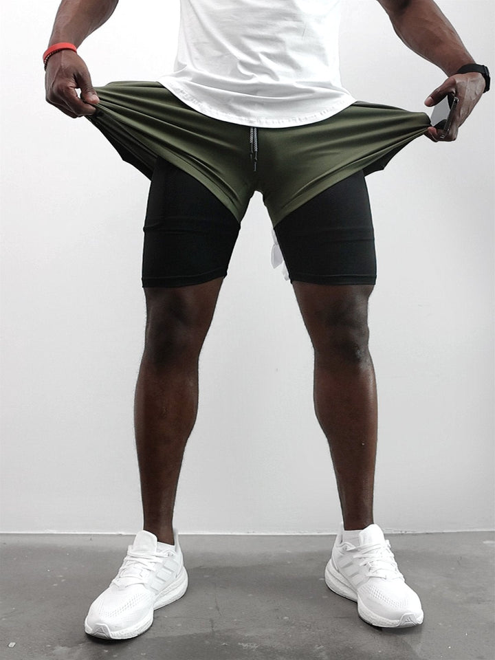 Comfortable men's Kinetic Performance active shorts. Perfect gym & workout apparel for peak performance.