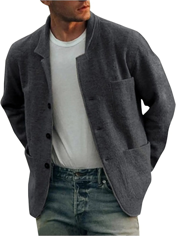 Men's business casual blazer, perfect for office and weekend style.