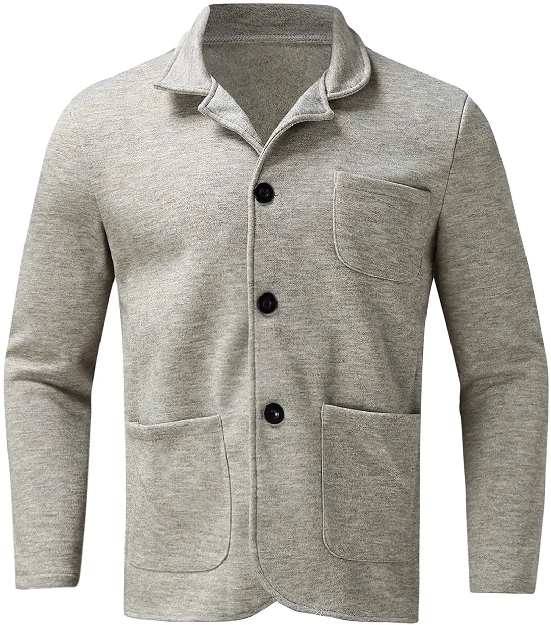 Stylish men's structured blazer in a neutral color, great for men's fashion.