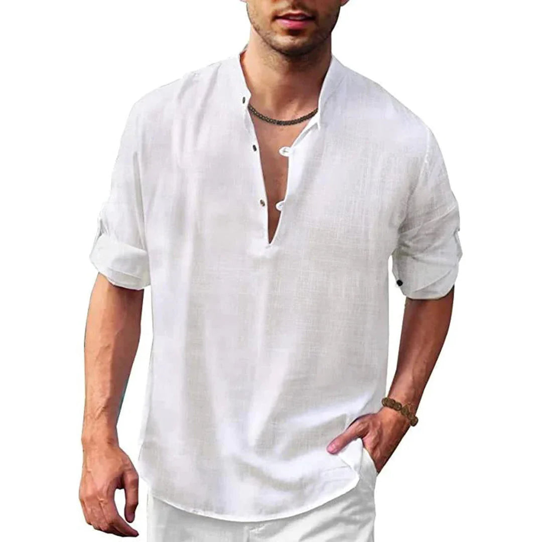 Everyday wear men's lightweight shirt, short sleeve button-up for ultimate breathability.