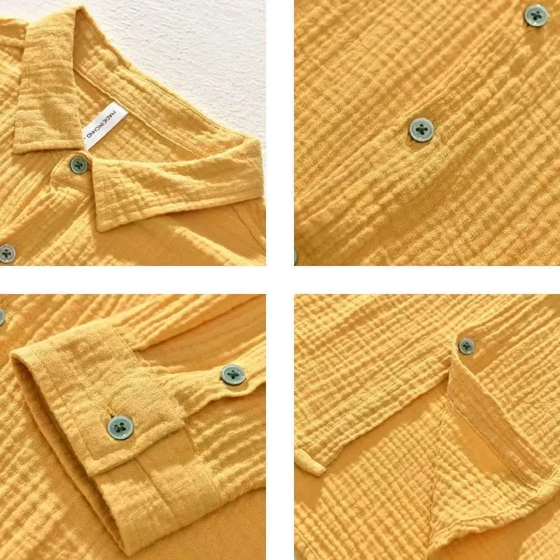 Lightweight & breathable men's button-up shirt. Casual, comfortable, and versatile for summer days.