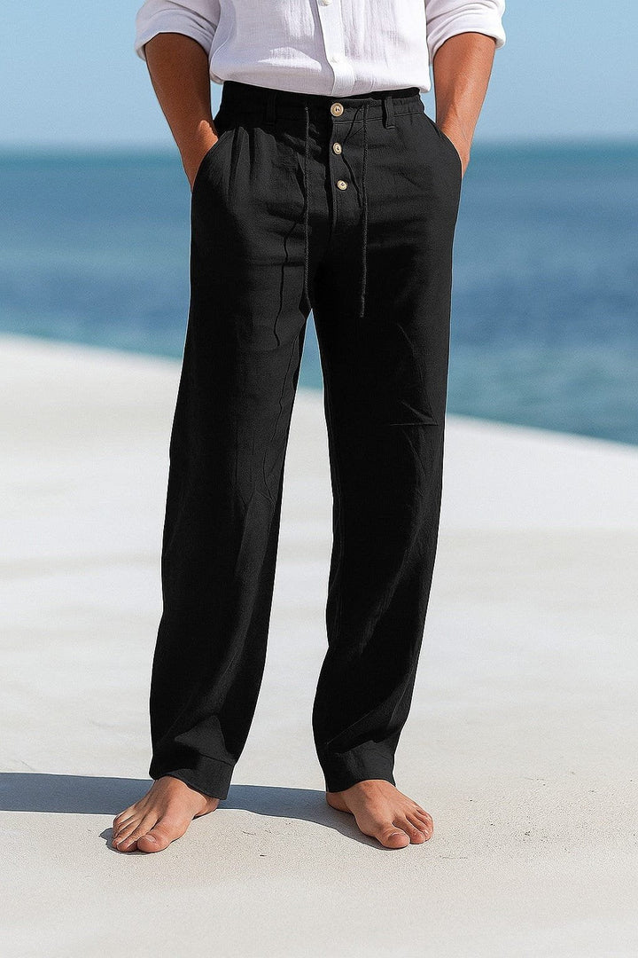 Relaxed fit men's lightweight chinos, perfect for summer, providing comfort and style for everyday wear.